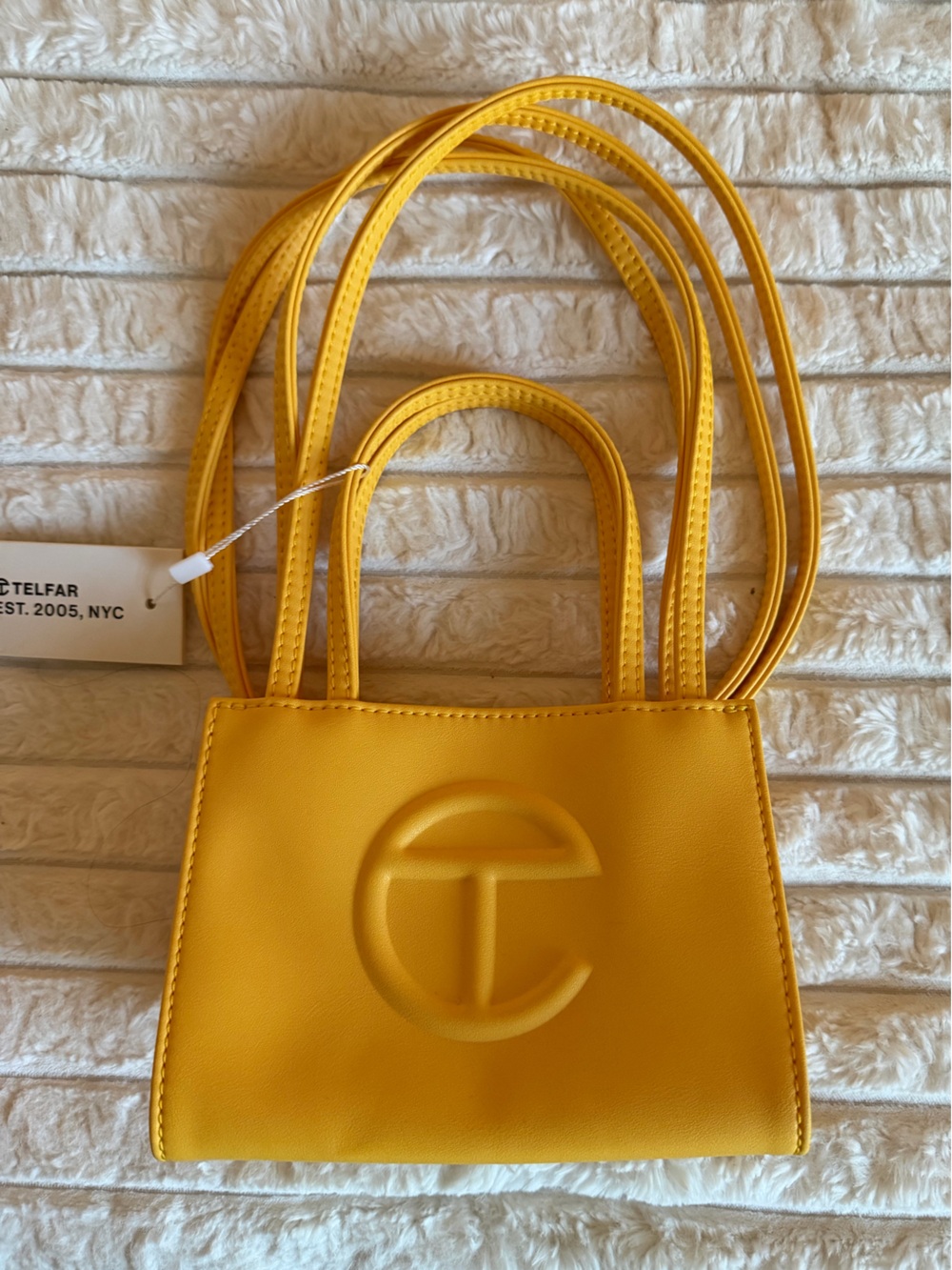 NWT Telfar Small Golden Yellow Shopping Tote
